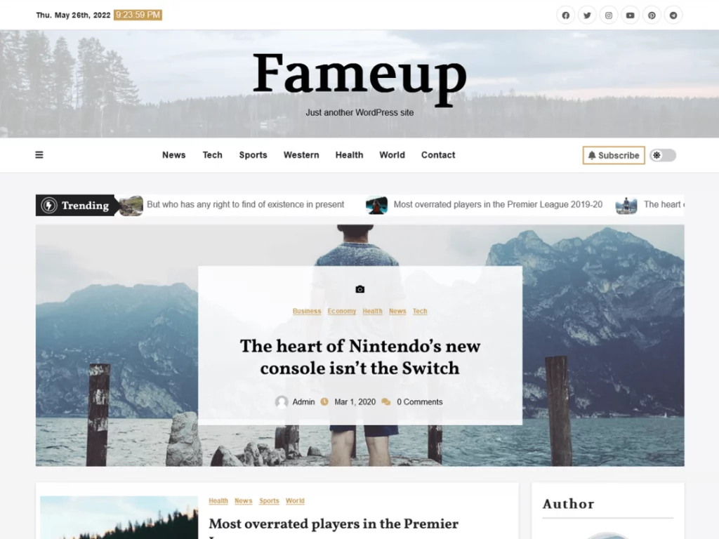 Fameup Theme