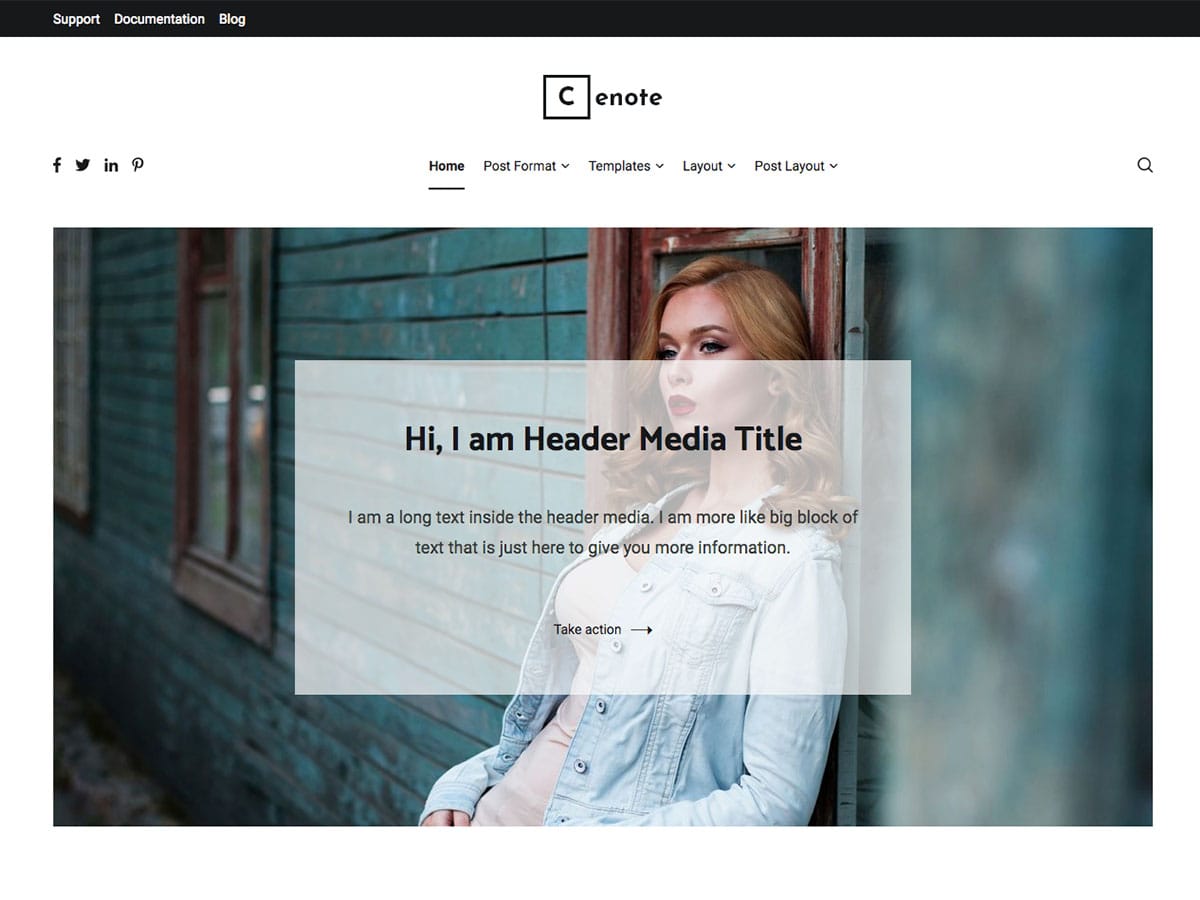 cenote wordpress blog themes