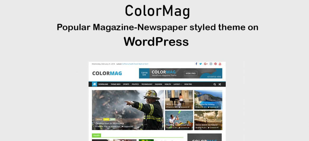 How to start a news website in WordPress using ColorMag?