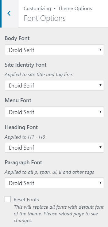 Font Options Blog Way