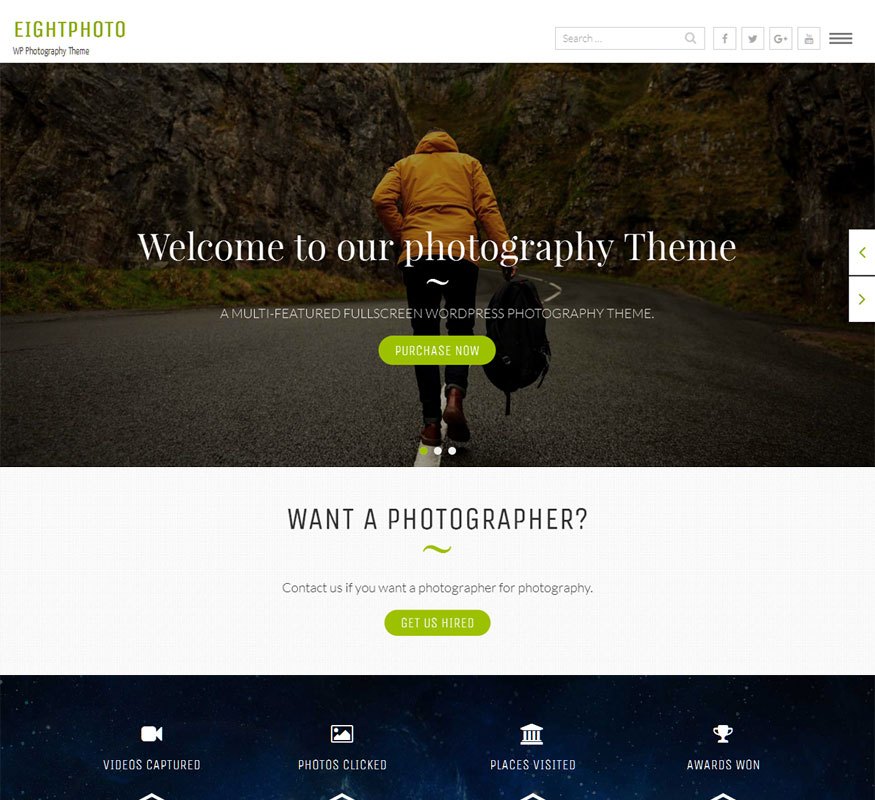 eight photo WordPress theme