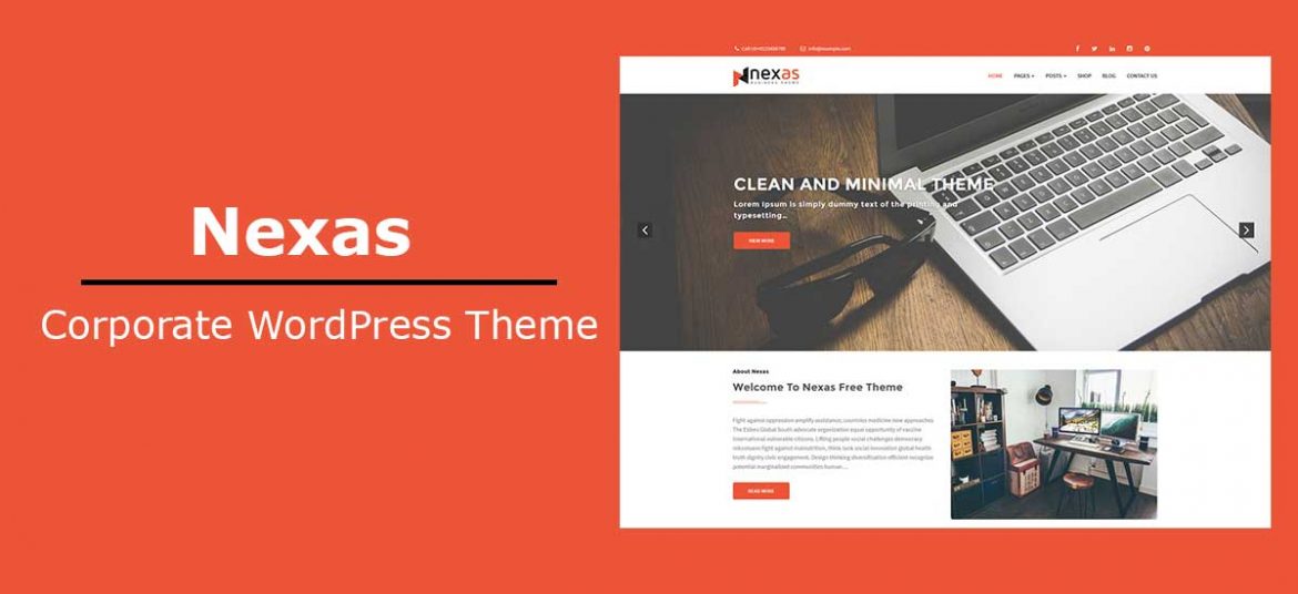 How to create a business website for free using Nexas Corporate Theme