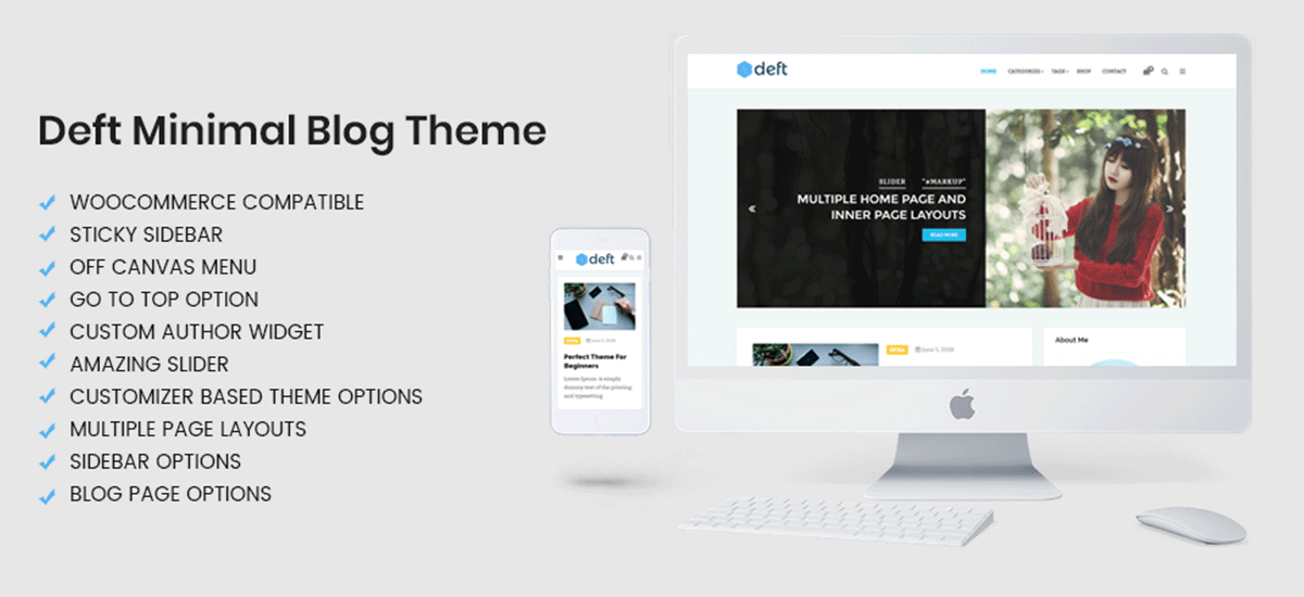 free WordPress theme Deft
