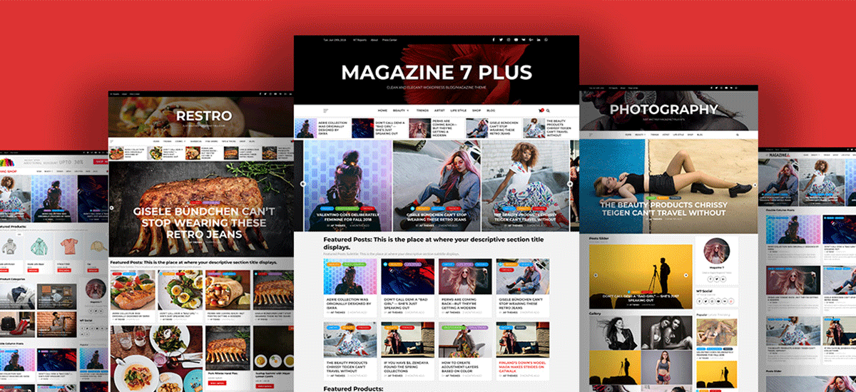 Magazine 7 – Introducing Clean, Elegant and Beautiful Free WordPress theme