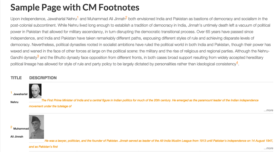 cm footnotes