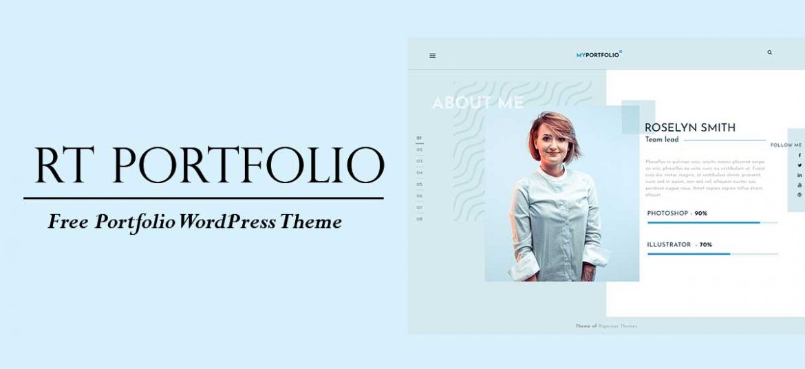 RT Portfolio – Free Portfolio WordPress Theme