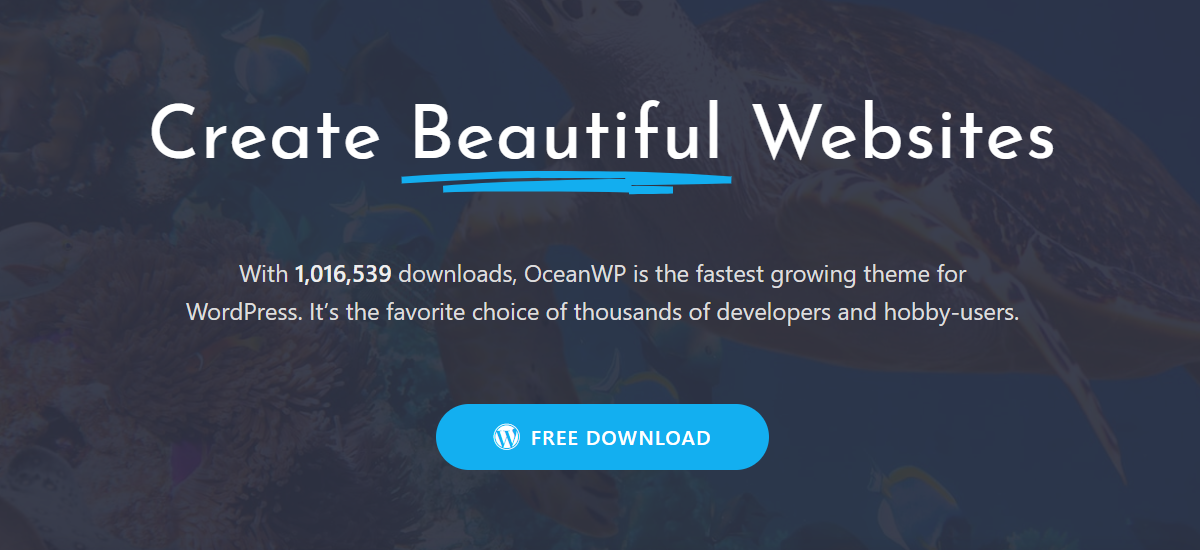 Free and Multi-purpose WordPress theme OceanWP