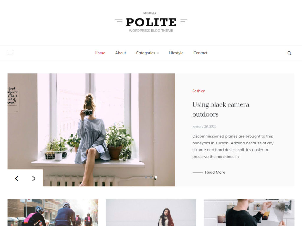 free WordPress themes polite