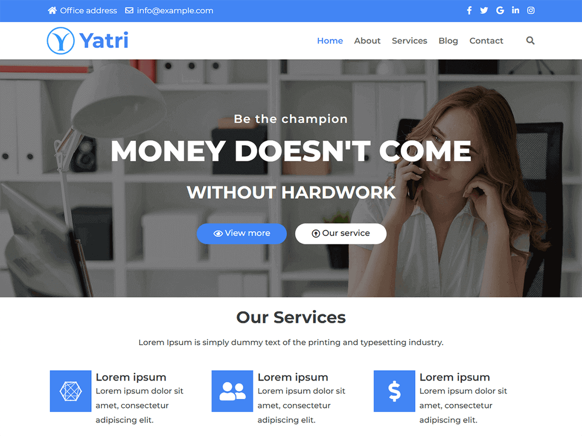 free WordPress themes yatri