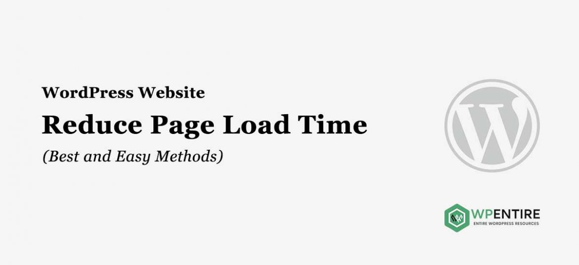 Reduce WordPress Page Load Time
