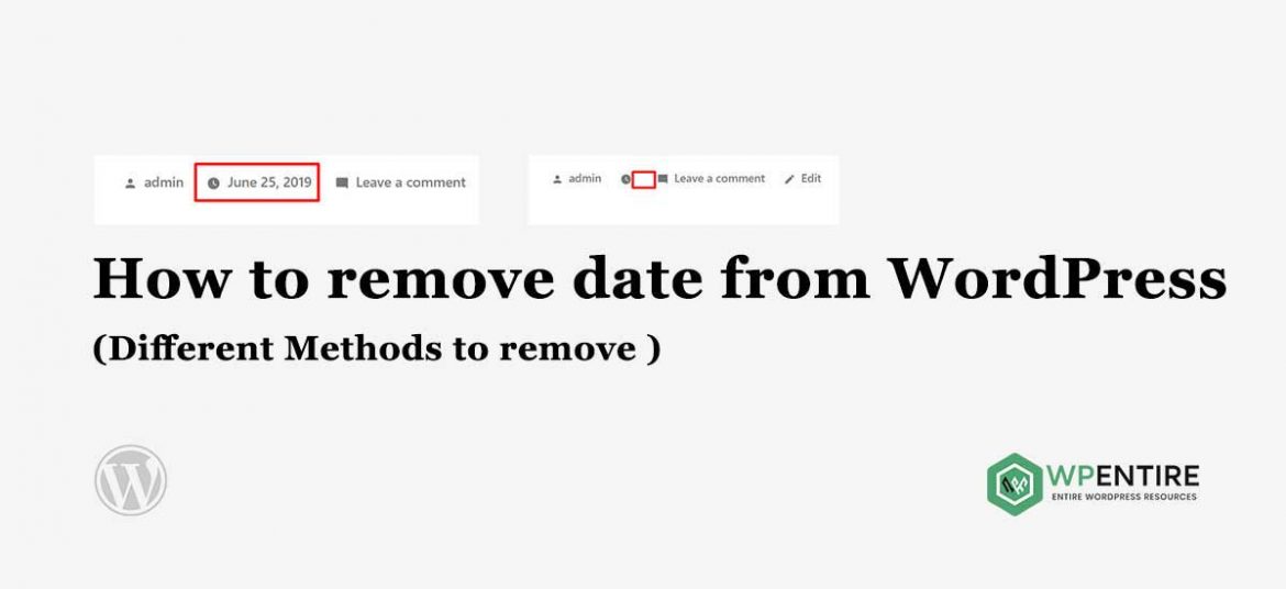 How to remove the date from WordPress posts?