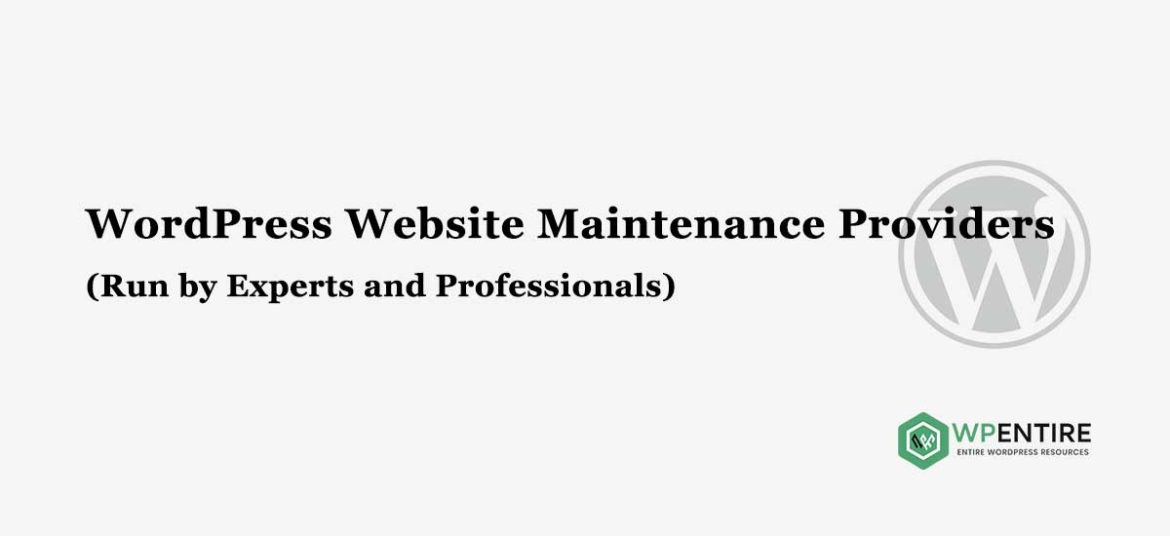 Best WordPress Maintenance Services and Support