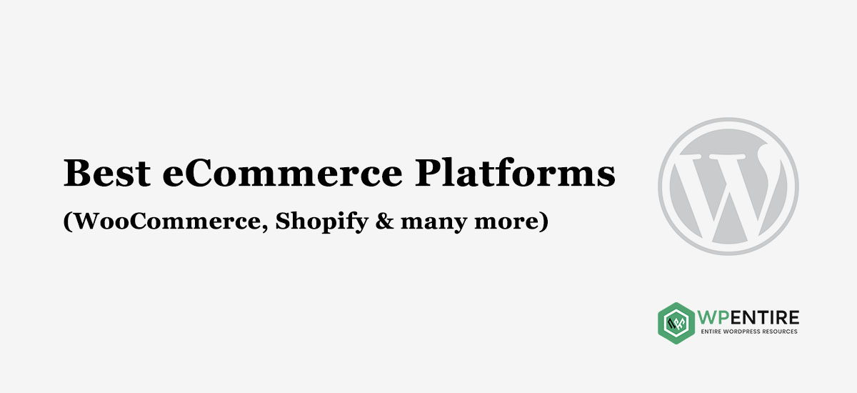 best eCommerce platforms