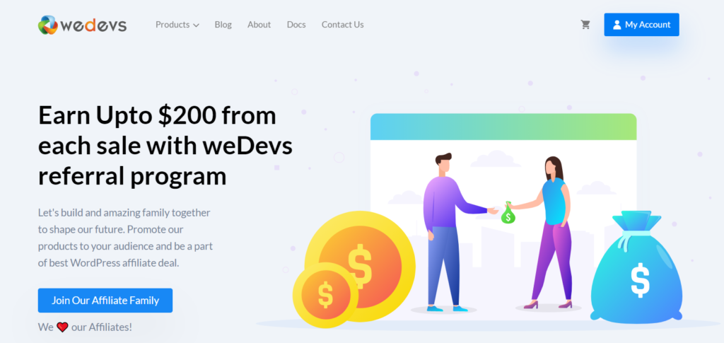 Affiliate Program of weDevs