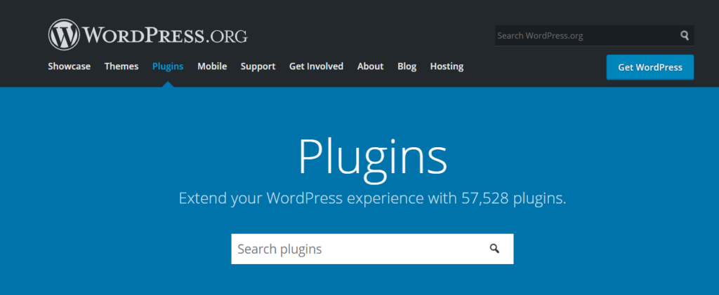 WordPress Plugins Page