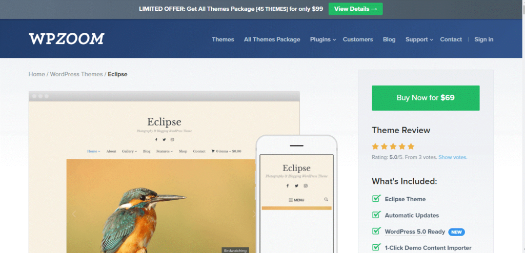 Eclipse WordPress theme