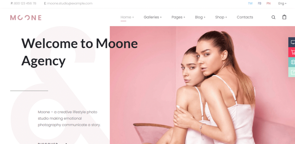 Moone WordPress theme