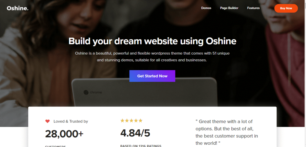 Oshine WordPress Theme