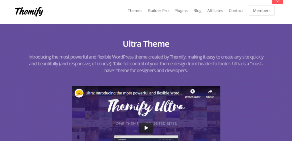 ultra WordPress theme