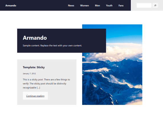 Armando FSE WordPress Theme
