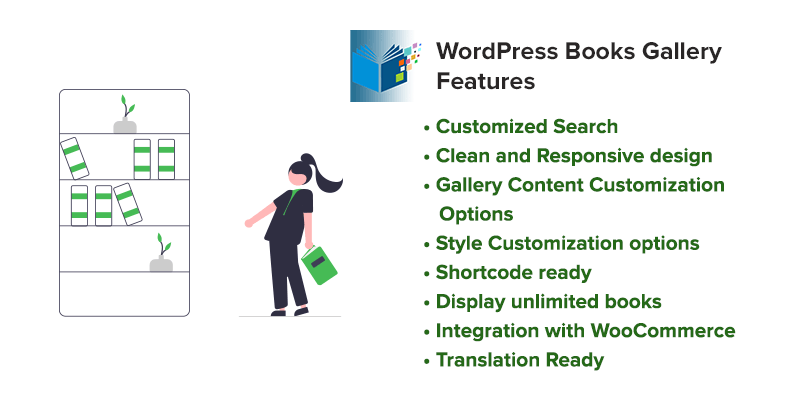WordPress Books Gallery Features