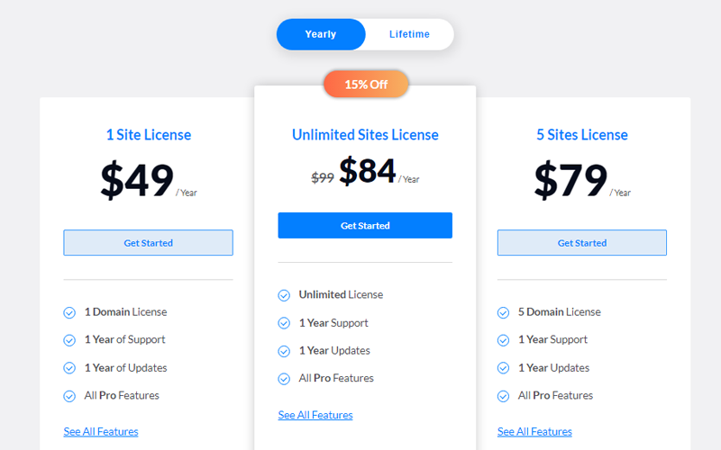 ProductX WooCommerce Plugin Yearly Pricing Plans