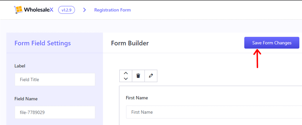 Save Form Changes